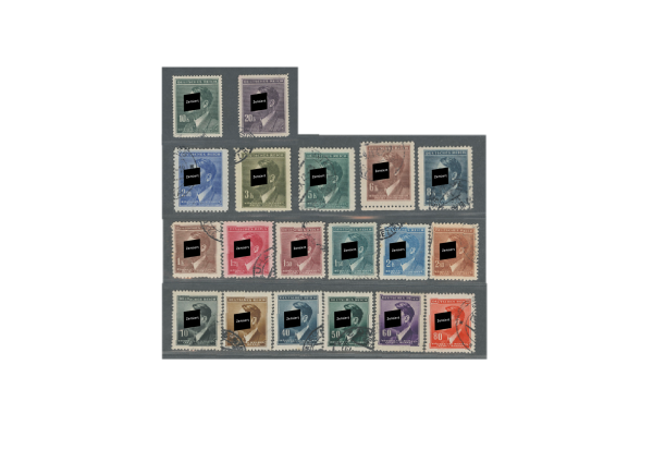 Briefmarken Böhmen und Mähren Freimarken Hitler Michel-Nr. 89 - 110 gestempelt