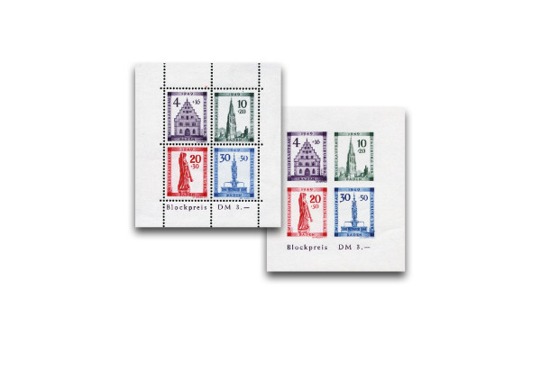 Briefmarke Baden Block 1 A/B postfrisch