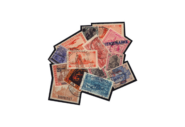 Briefmarken Kollektion Deutsches Reich Saarland 1920-1934