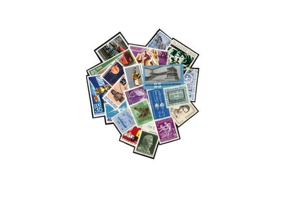 Briefmarken DDR Sperrwerte Lot 100 verschiedene Werte
