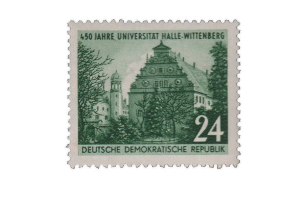 Briefmarke DDR 450 Jahre Universität Halle-Wittenberg 1952 Michel-Nr. 318 postfrisch