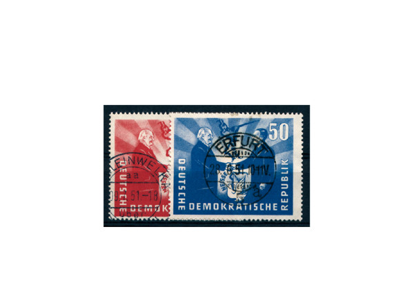 Briefmarken DDR Deutsch-polnische Freundschaft 1951 Michel-Nr. 284-285 gestempelt