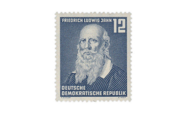 Briefmarke DDR 100. Todestag von Friedrich Ludwig Jahn 1952 Michel-Nr. 317 gestempelt