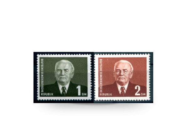 Briefmarken DDR Pieck IV 1957 Michel-Nr. 622/23 postfrisch