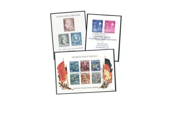 Briefmarken DDR Block 1955 Michel-Nr. 11-13 gestempelt