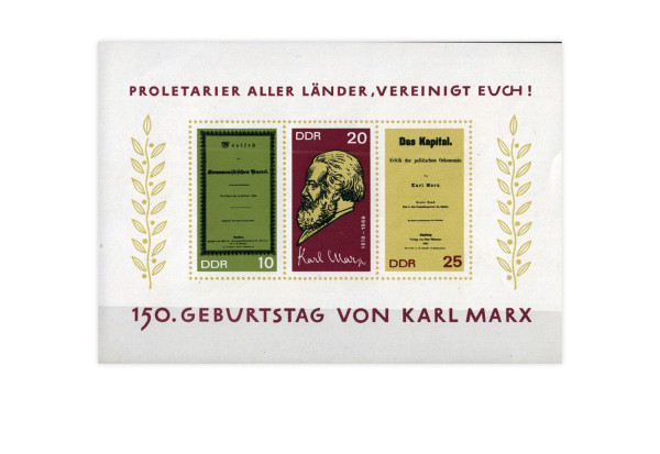 DDR Block 27 150. Geburtstag Karl Marx 1968 postfrisch