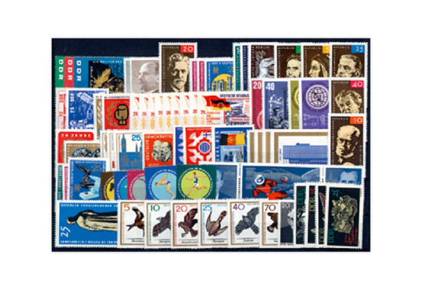 Briefmarken DDR Jahrgang 1965 Michel-Nr. 1084-1153 gestempelt