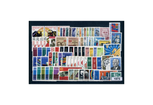 Briefmarken DDR Jahrgang 1975 Michel-Nr. 2012-2106 gestempelt