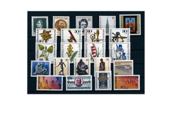 Briefmarken Berlin Jahrgang 1981 Michel-Nr. 637-658 postfrisch