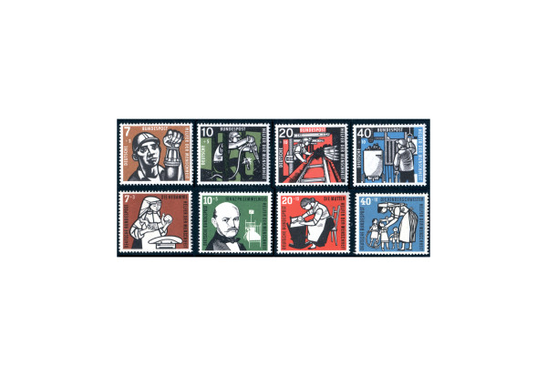 Briefmarken BRD Wohlfahrt 1956-1957 Michel-Nr. 243-246, 270-273 postfrisch