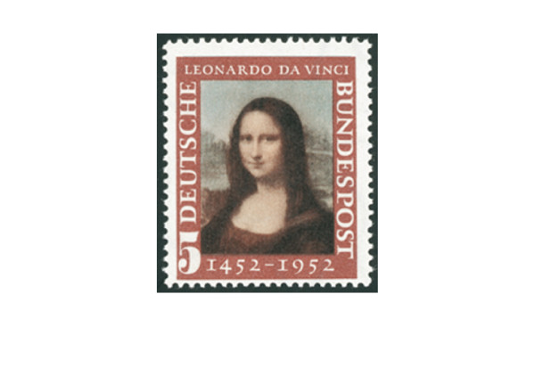 Briefmarke BRD Mona Lisa 1952 Michel-Nr. 148 postfrisch
