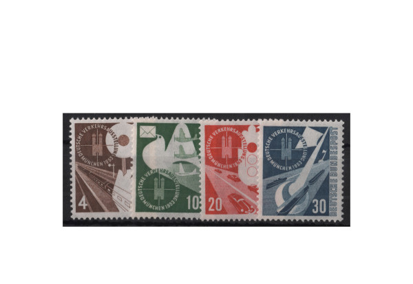 Briefmarken BRD Verkehrsausstellung 1953 Michel-Nr. 167-170 postfrisch