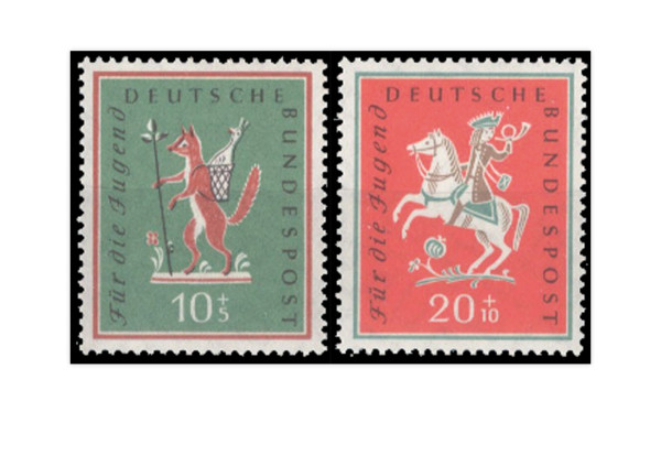 Briefmarken BRD Jugend Volkslieder 1958 Michel-Nr. 286-287 postfrisch