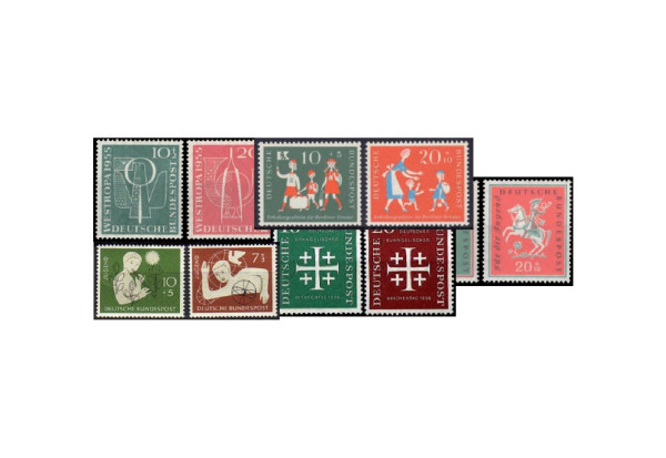 BRD Briefmarken Rot-grüne Paare postfrisch