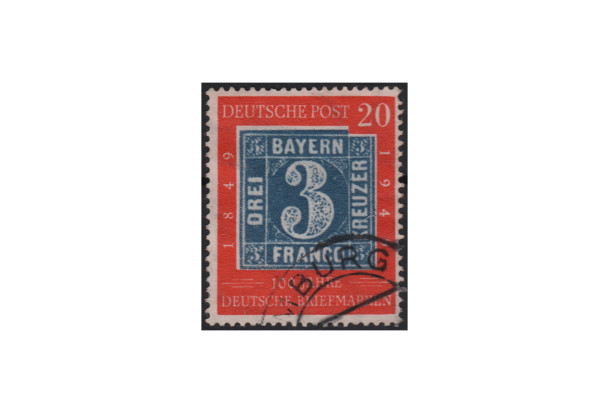 BRD Plattenfehler 100 Jahre deutsche Briefmarken Michel-Nr. 114 I gestempelt