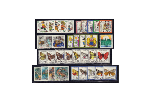 Briefmarken Sammlung Bundesrepublik Deutschland Zuschlagsmarken von 1990-1994