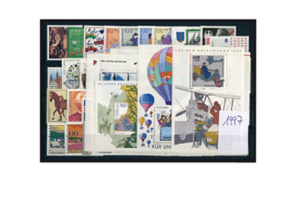 Briefmarken BRD Jahrgang 1997 Michel-Nr. 1895-1964 gestempelt