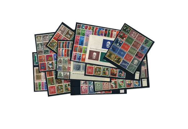 Briefmarken BRD Jahrgang 1960 bis 1969 komplett Michel-Nr. 326-611 gestempelt