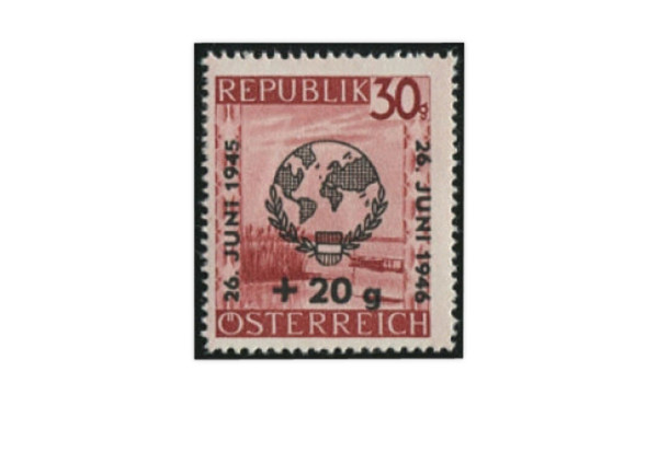 Briefmarke Österreich Tag der Liga der Vereinten Nationen 1946 Michel-Nr. 771 postfrisch