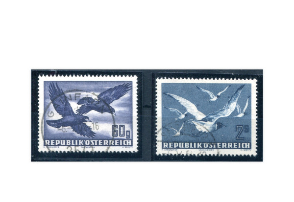 Österreich 955/56 gestempelt 2 Briefmarken Flugpost