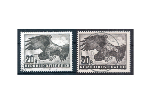 Österreich Flugpost-Adler 1952 Michel Nr. 968 x + y gestempelt