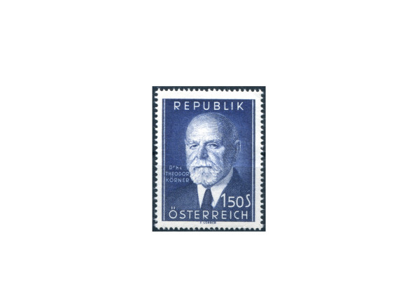Österreich Einzelausgabe 1953 80. Geburtstag von Theodor Körner Michel Nr. 982 gestempelt
