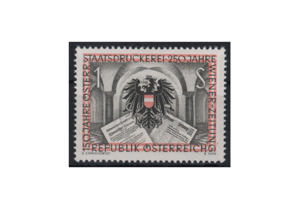 Österreich Einzelausgabe 1954 150 Jahre Österreichische Staatsdruckerei Michel Nr. 1011 gestempelt