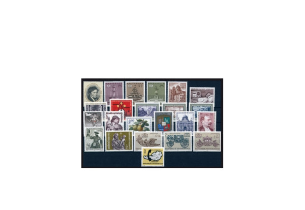 Briefmarken Österreich Jahrgang 1972 Michel-Nr. 1381-1409 gestempelt