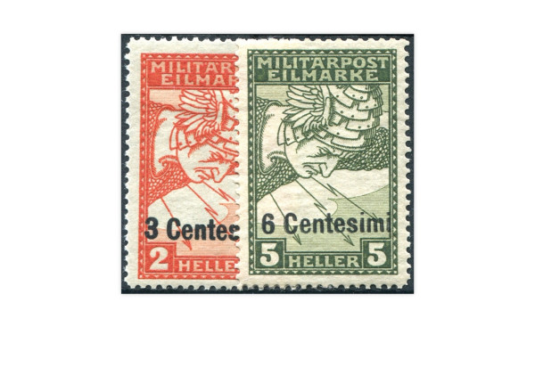 Österreichisch-ungarische Feldpost Mi.Nr. 24-25 gest.