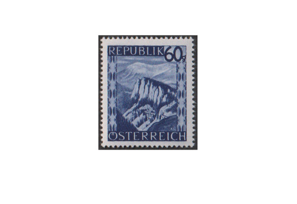Österreich Mi.Nr. 763 b ** Landschaften 1947 Farbe Dunkellilaultramarin