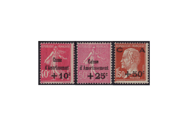 Briefmarken Frankreich Republik 1870 bis heute Michel-Nr. 244 bis 246 postfrisch