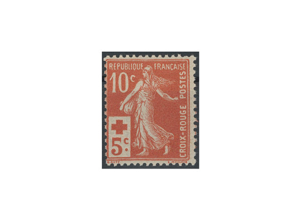Briefmarke Frankreich Säerin 1914 Michel-Nr. 126 gestempelt