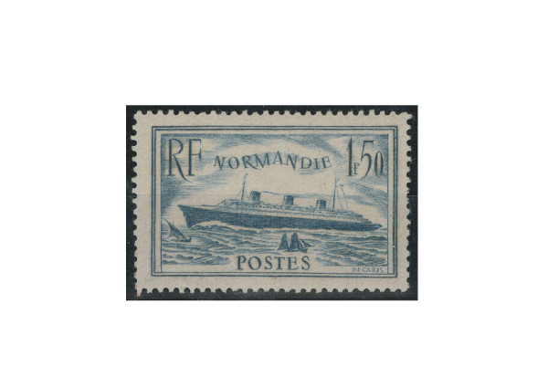 Briefmarke Frankreich Blaues Band Normandie 1936 Michel-Nr. 316 gestempelt