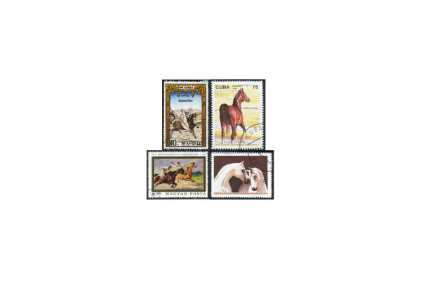 Briefmarken Pferde Motiv-Sortiment 25 verschiedene